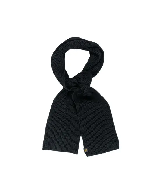 Batoner Solid Wool Rib Muffler Black