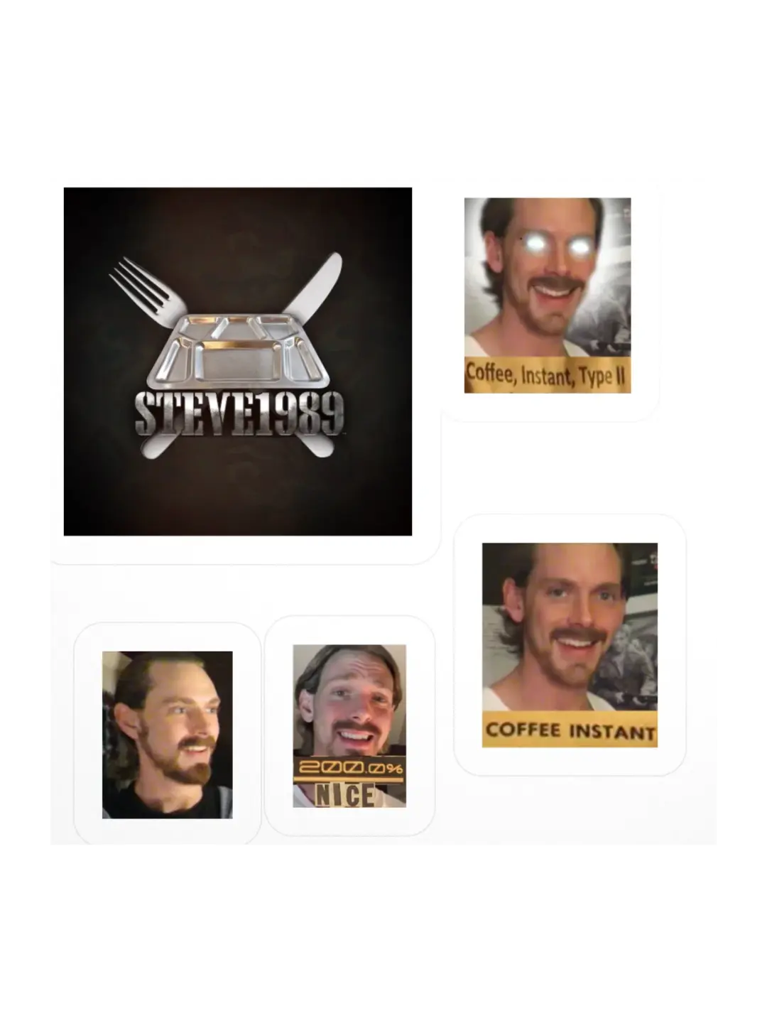 5 image cutout sticker