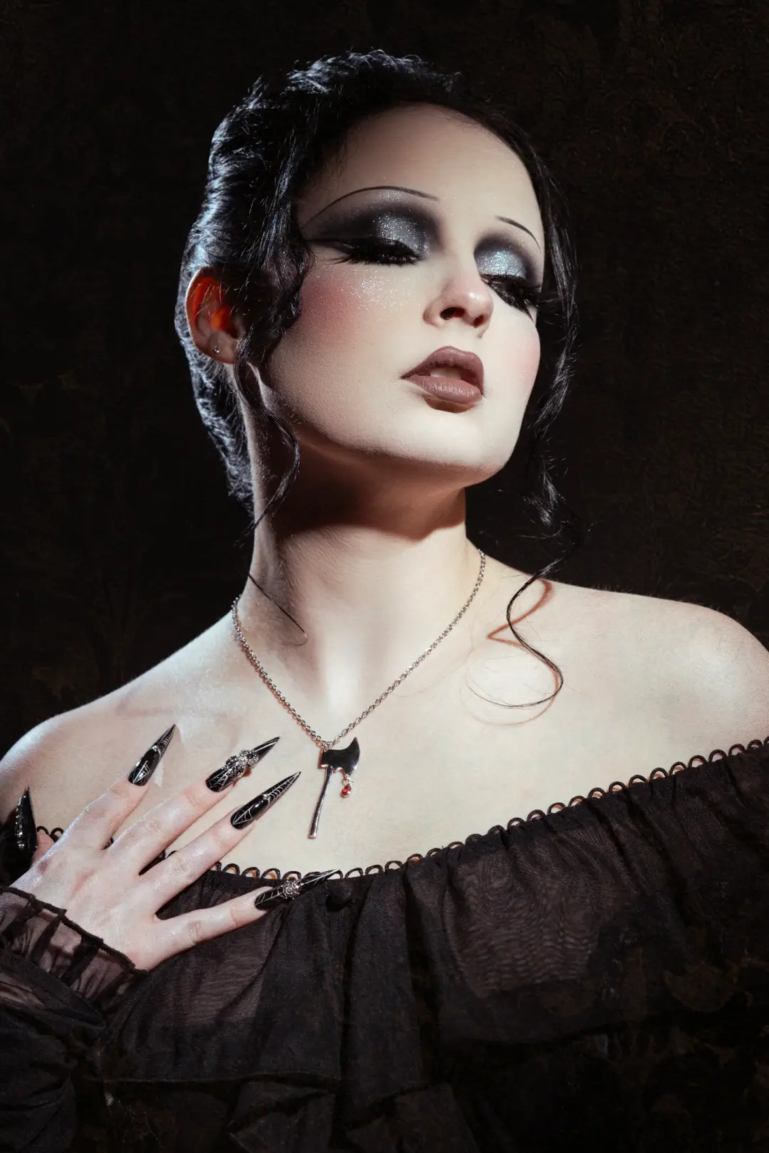 Axe Necklace - Foxblood x Victorian Psycho