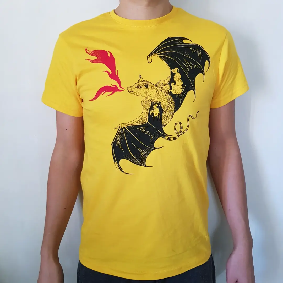 T-shirt "Fire bat"