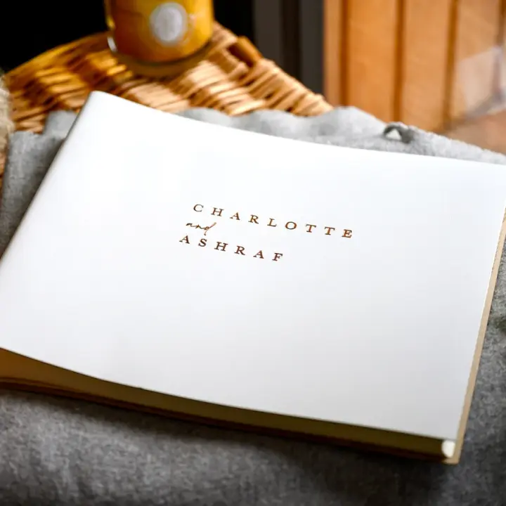 Personalised and Premium Leather Wedding Guest Book for Photo Booths