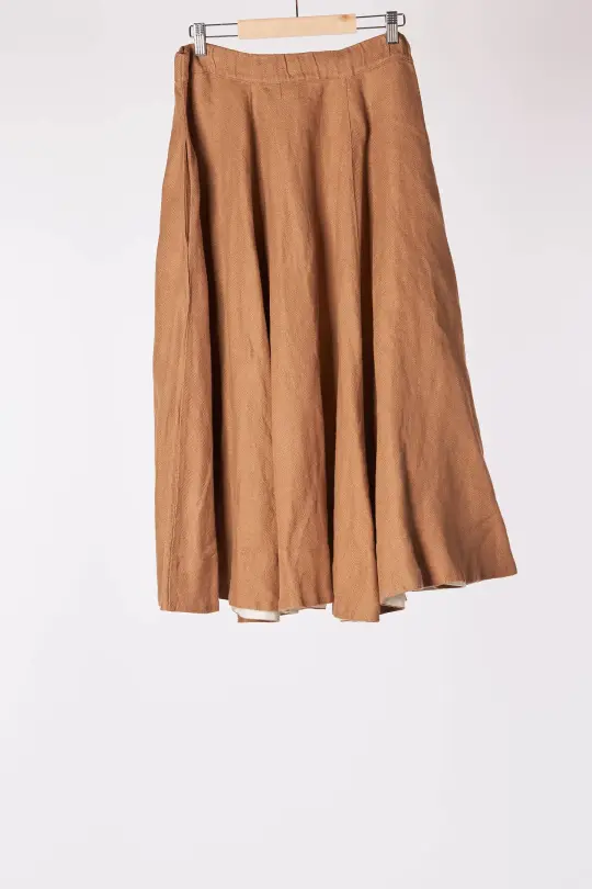 Classic Skirt, Walnut Herringbone