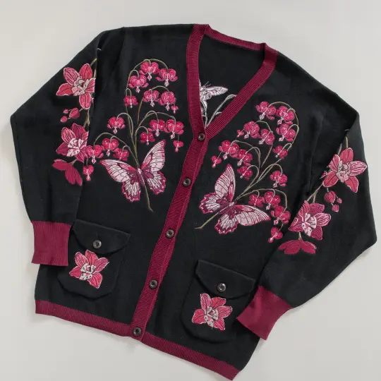 [KNIT CARDIGAN] Cordiform