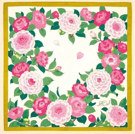 Cotton handkerchief - Camellia (2 colors)