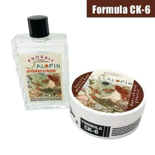 Al Fin Artisan Shaving Soap & Aftershave Bundle Deal | Ultra Premium CK-6 Formula