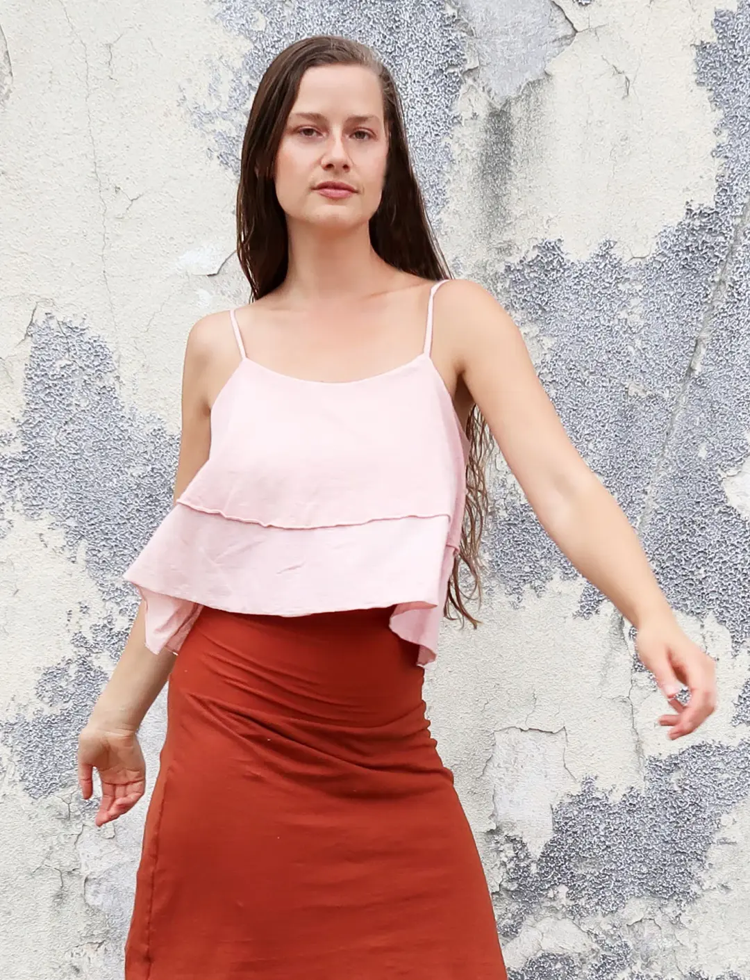 Adjustable Strap Vinyassa Cropped Shirt