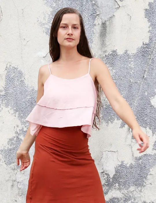 Adjustable Strap Vinyassa Cropped Shirt