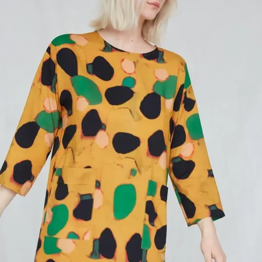Big Trail Dress in Klimt