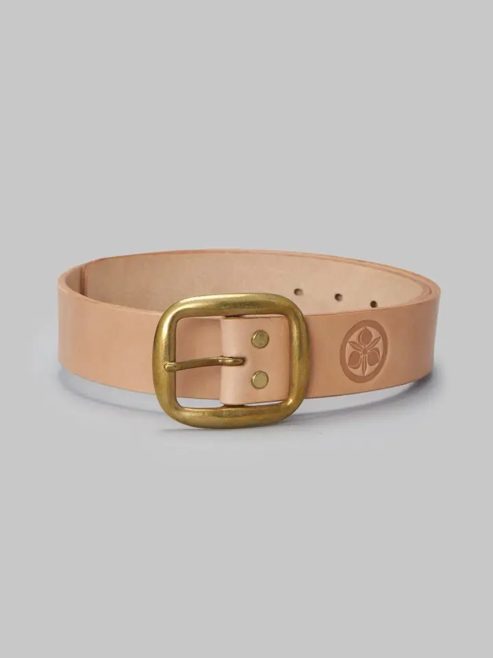 Momotaro Jeans AS-58 Natural Leather Belt