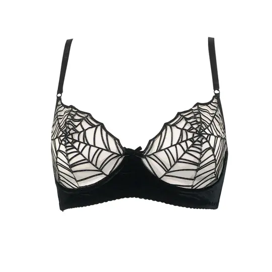 PADDED SPIDERWEB CLASSIC BRA