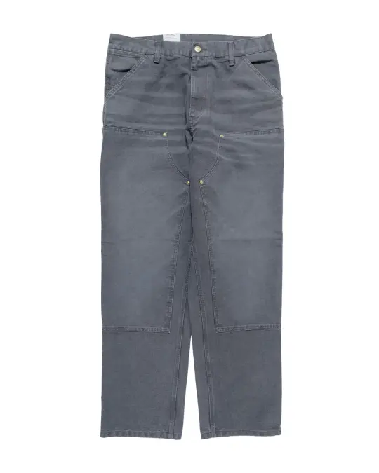 Carhartt W.I.P. Double Knee Pant Graphite Stone Canvas