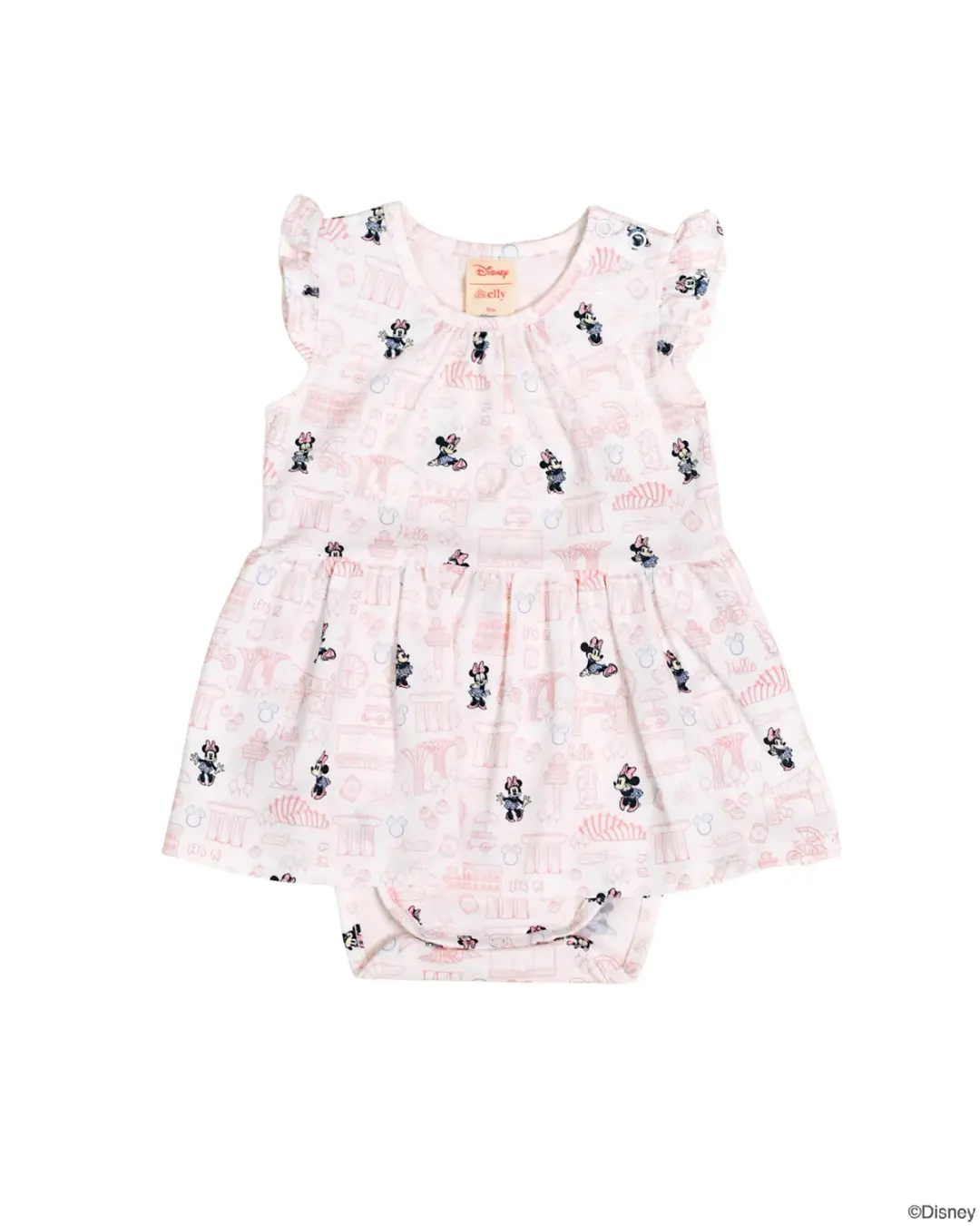 Kate Onesie - Pink Hello Minnie