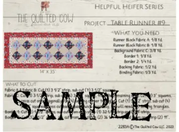 Helpful Heifer Table Runner #9