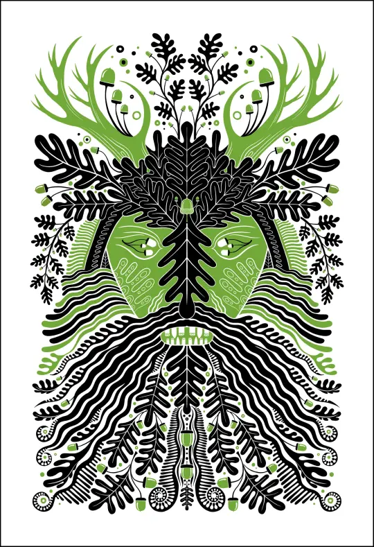 Oak King Print