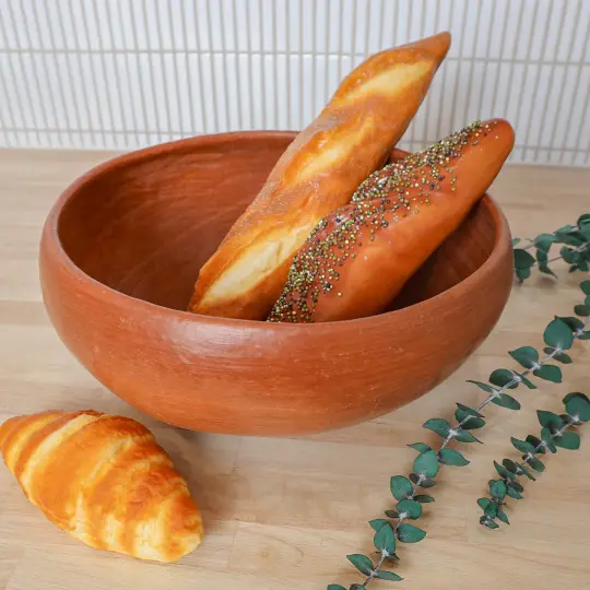 Red Clay Terracotta Large Salad Bowl