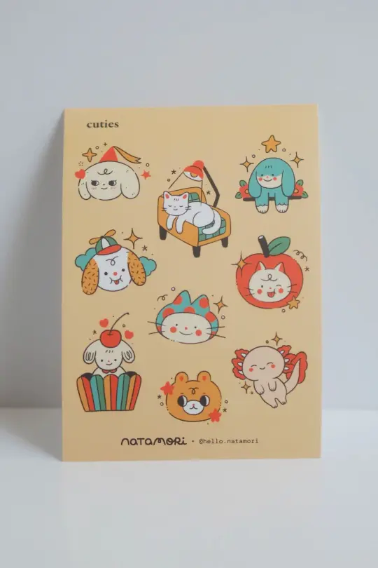 Cuties - Mini Sticker Sheet