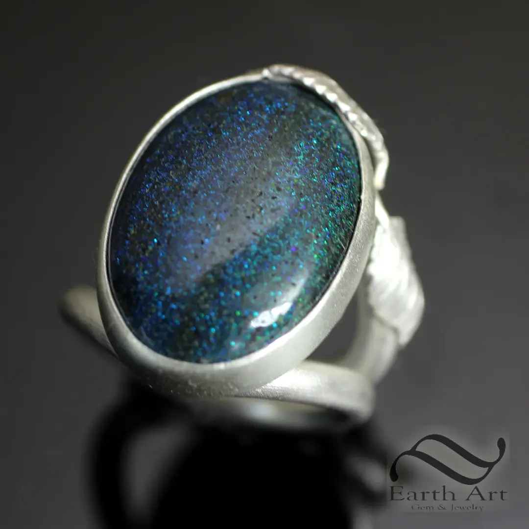 Opal Garden Statement Ring in Sterling Silver
