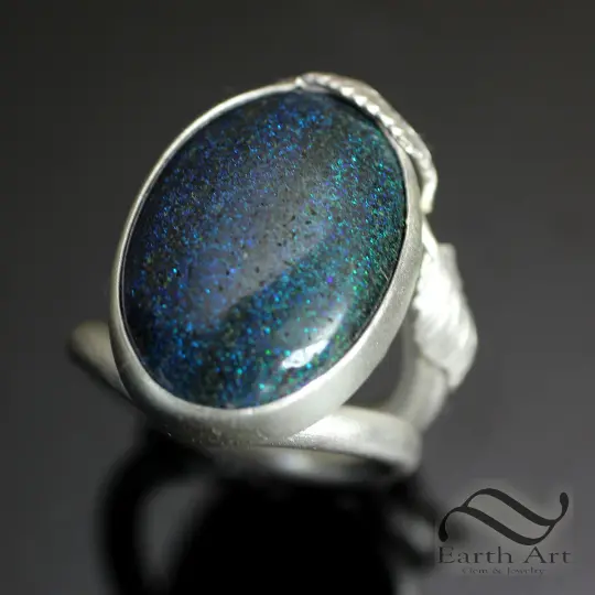 Opal Garden Statement Ring in Sterling Silver