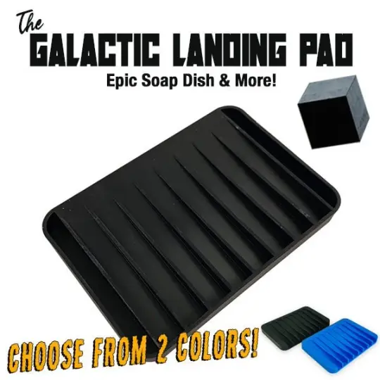 The Galactic Landing Pad Multi Use Soap Dish Plus! Salt, Water & UV Resistant & Washable!