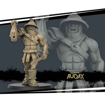 audax gladiator miniature in 28mm scale for tabletop RPGs.