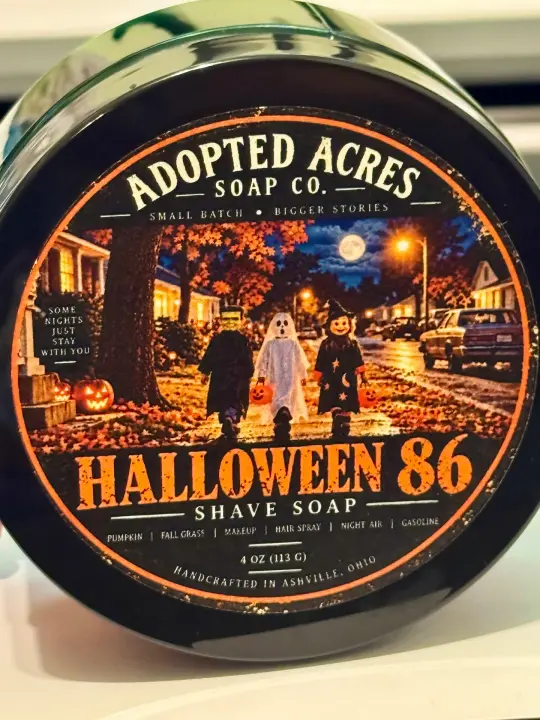 Halloween 86       4oz Shave Soap EIEIO Base