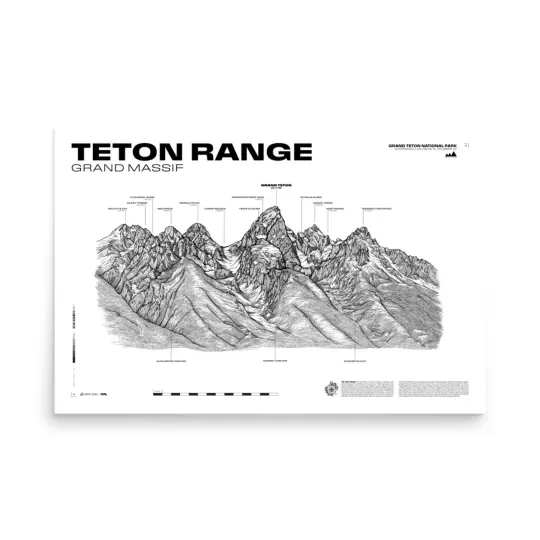 TETON MAP- GRAND MASSIF