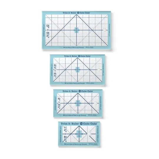 Lori Holt Cute Cuts™ Trim-it™ Ruler Small Rectangle Set
