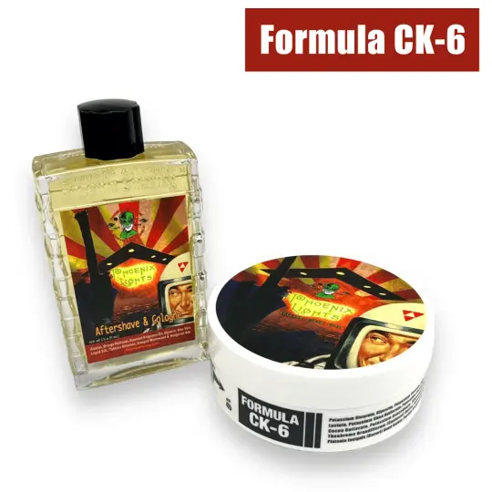 Phoenix Lights Artisan Shaving Soap & Aftershave Cologne Bundle Deal | CK-6 Formula  | Musky, Masculine, Memorable