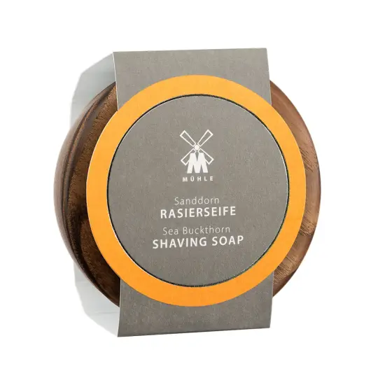 MÜHLE SHAVECARE Shaving Bowl w/ Shave Soap, Steamed Ash, Sea Buckthorn