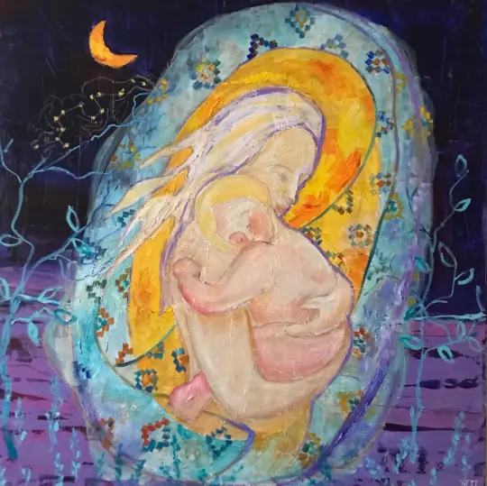 Paradise's Guardian: A Journey of Protection and Maternal Strength