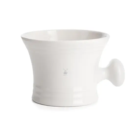 MÜHLE Shaving Mug w/ Handle, White Porcelain
