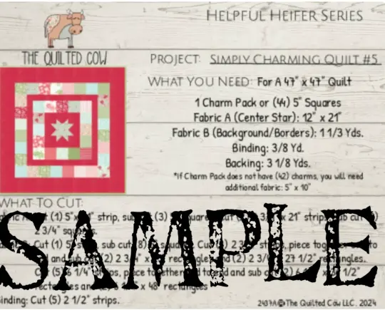 Helpful Heifer Simply Charming Quilt #5