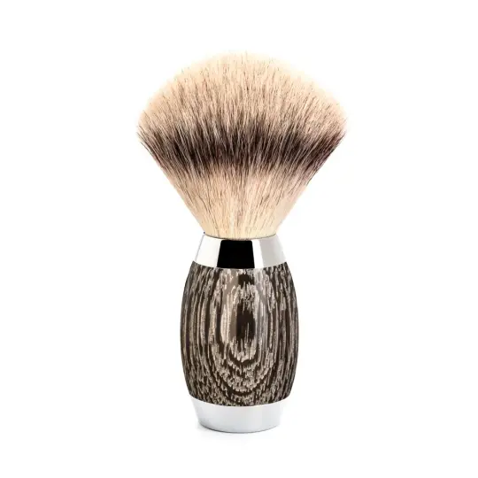 MÜHLE EDITION Shaving Brush, Silvertip Fibre®, Ancient Oak & Sterling Silver