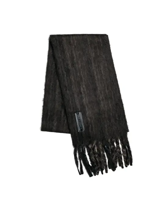 Our Legacy Estate Scarf Choco Pressed Wave Alpaca