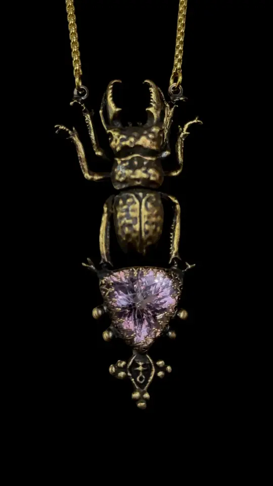VIOLET FLAME RELIC | Amethyst Necklace