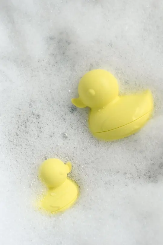 Silicone Ducky Bath Toy - Yellow Set of 2