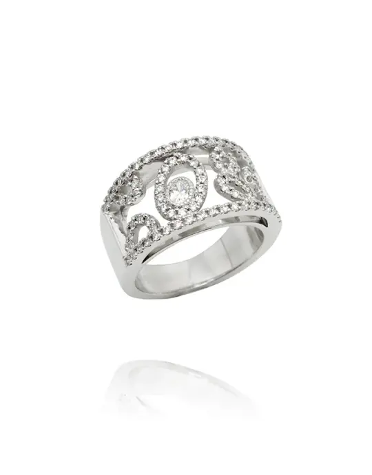 OPEN OVAL BRIDGE RING