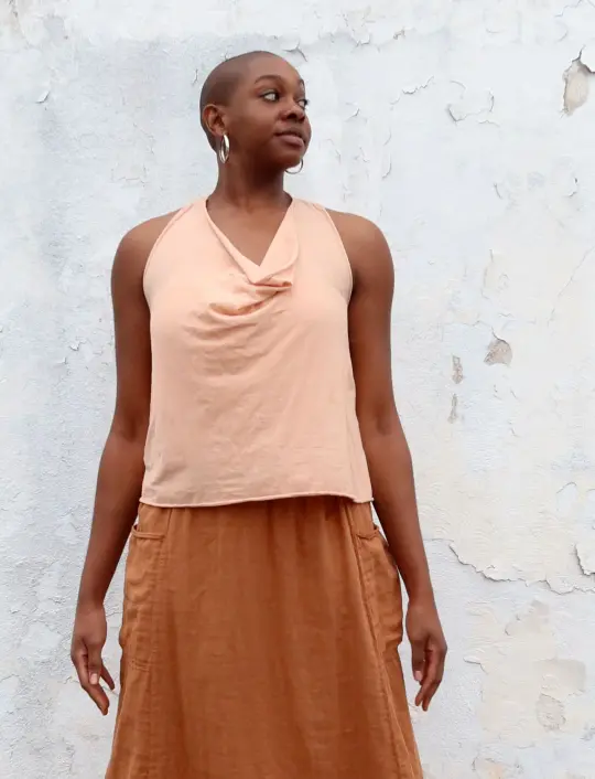 Float Neck Racerback Ojai Cropped Shirt