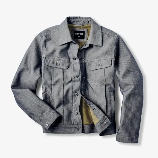 Dakota Herringbone Trucker Jacket