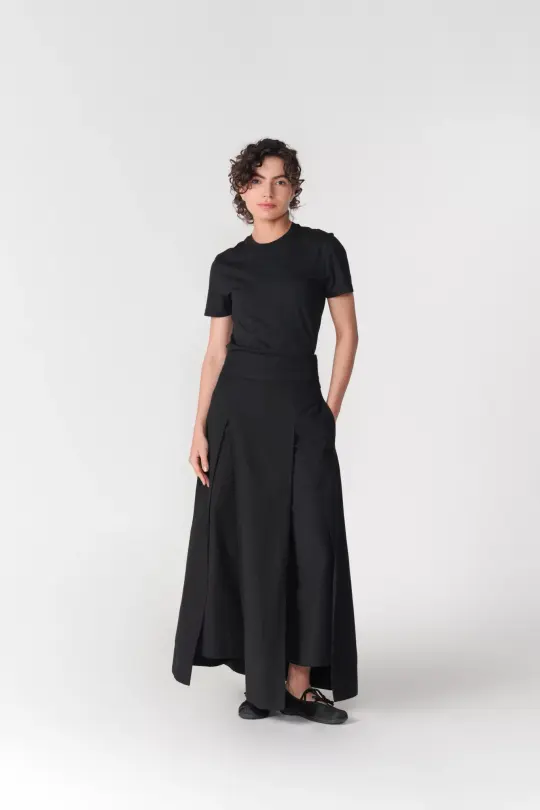 LAYERED SKIRT TROUSER