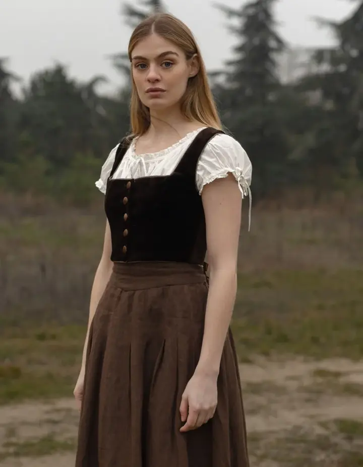 Dirndl (mieder) autrichien 'Constanze' chêne foncé
