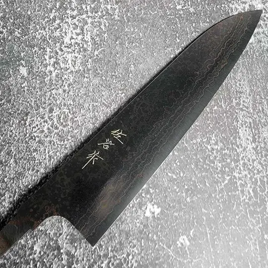 Takeshi Saji VG-10 Rainbow Damascus 210mm Gyuto No Handle
