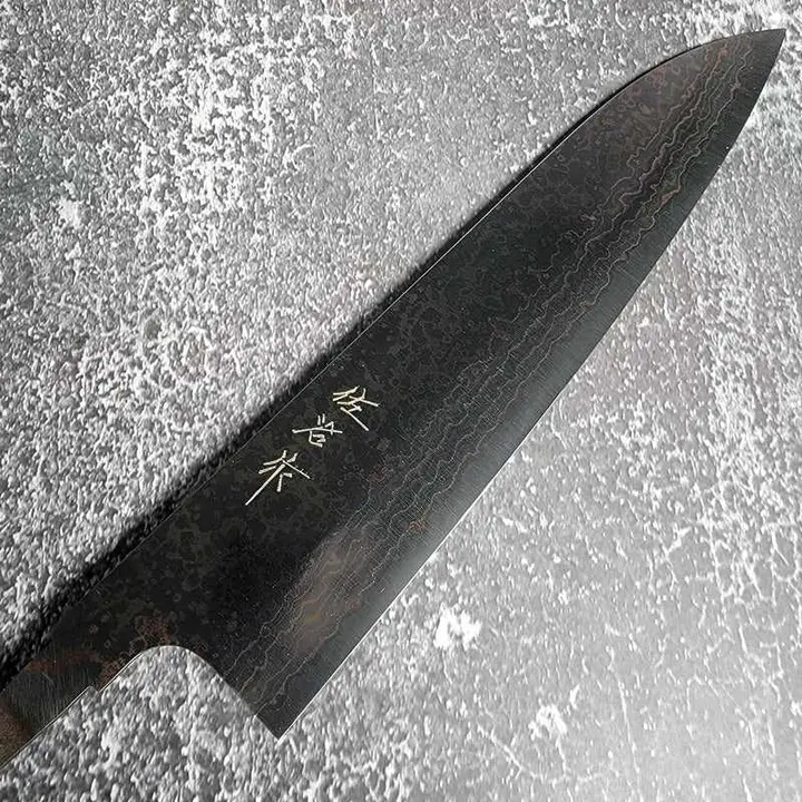 Takeshi Saji VG-10 Rainbow Damascus 210mm Gyuto No Handle