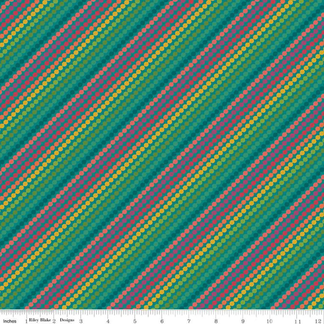 Market Street Teal Stripe