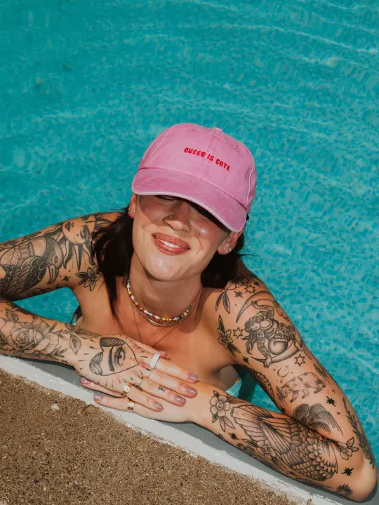 Queer Is Cute Baseball Hat
