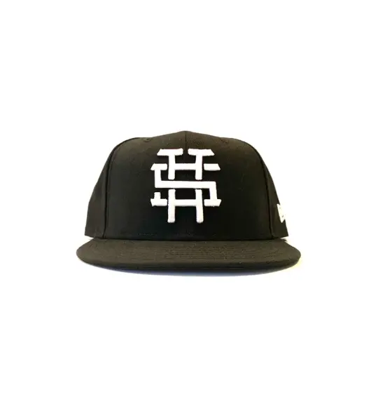 2520 X NEW ERA  MONOGRAM LOGO "T5T" 59FIFTY FITTED - BLACK/WHITE