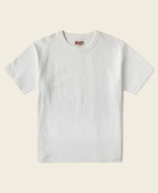 Loopwheel Tubular Athletic T-Shirt - White