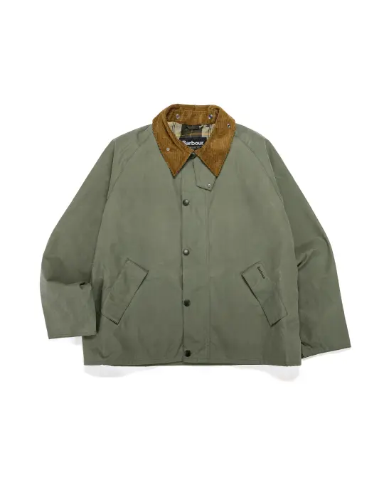 Barbour Transport Wax Jacket Light Moss