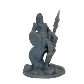 3d printed centaur miniature with spear and shield