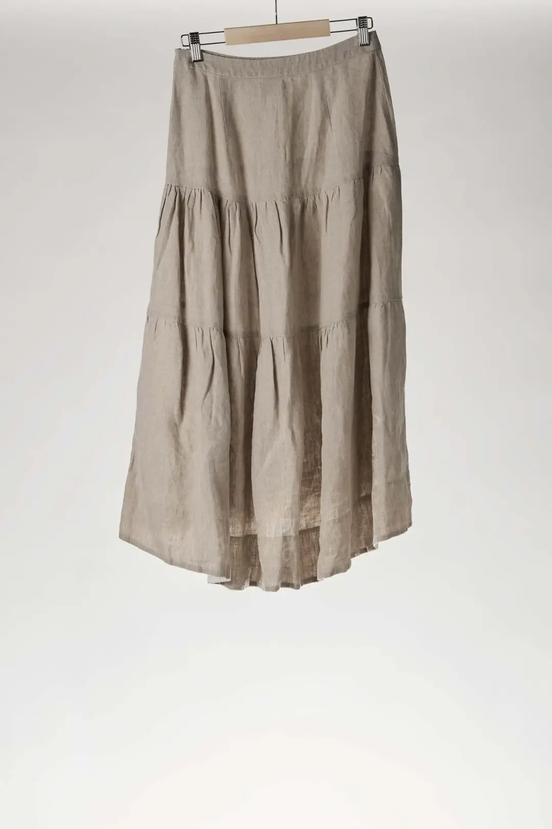 Tiered skirt, Natural Linen